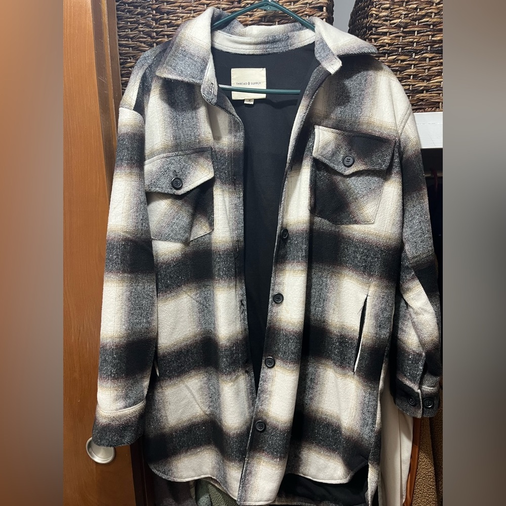 Thread & Supply Flannel Shacket - image 3